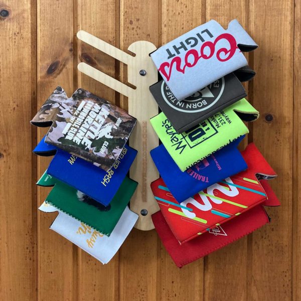 Close up image of the "Rack 'em Up" style Sleeve Holder